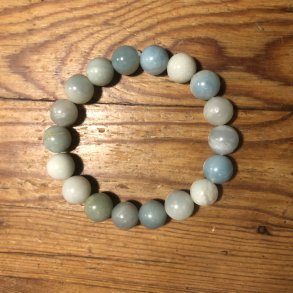 Amazonit armbnd,10mm, kugle