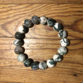 Tragat armbnd 10mm kugle