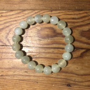 Serpentin (Kinajade) armbnd 10mm, kugle