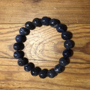 Sodalit A armbnd 10mm, kugle