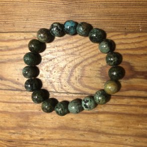 Afrikansk turkis armbnd 10mm, kugle