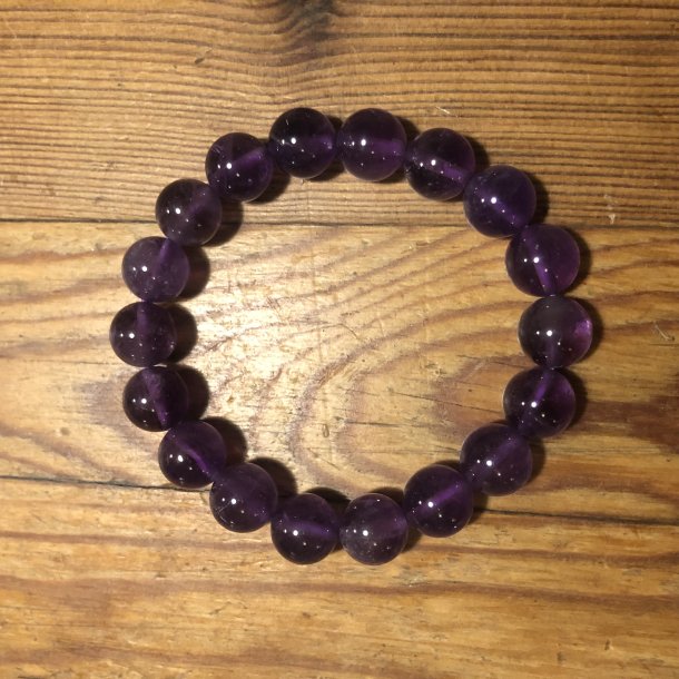 Ametyst armbnd 11mm , kugle