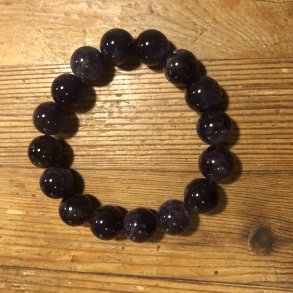 Ametyst A armbnd 12mm, kugle (16)