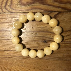 Aragonit armbnd 12mm, kugle (17)