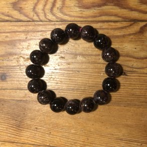 Granat, rd 12mm, kugle (16)