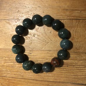 Heliotrop armbnd 12mm, kugle (15)