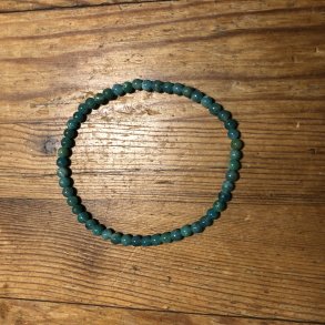 Amazonit A armbnd 4mm, kugle