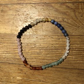 Armbnd i sorterede farver 4mm,kugle