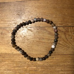 Forstenet tr A armbnd, 4mm, kugle