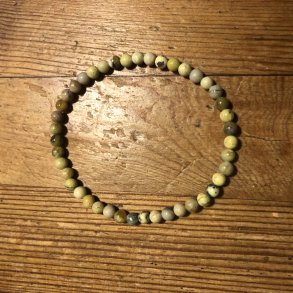 Serpentin (chita) armbnd 4mm, kugle