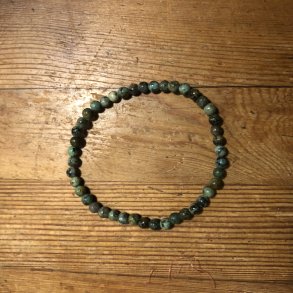 Afrikansk turkis armbnd 4mm, kugle