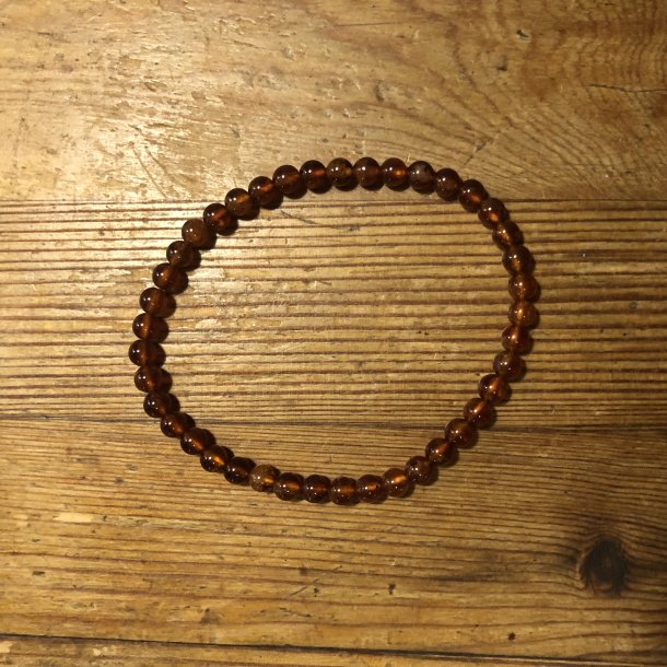 Hessonit granat armbnd 5mm, kugle