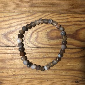 Botswanaagat A armbnd 6mm, kugle