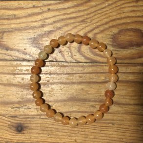 Aventurin A armbnd, orange 6mm, kugle