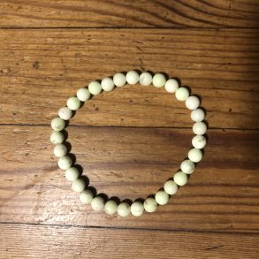 Citronchrysopras A armbnd 6mm, kugle