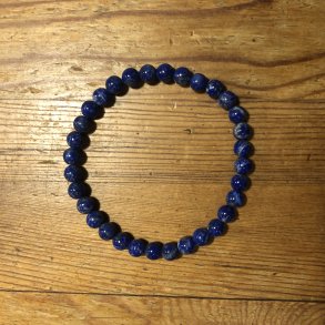 Lapis lazuli A armbnd 6mm, kugle