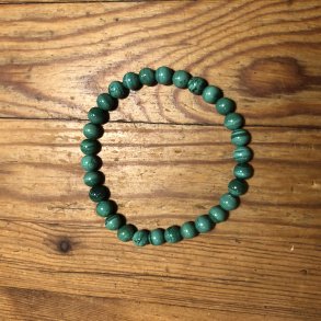 Malakit A armbnd 6mm, kugle