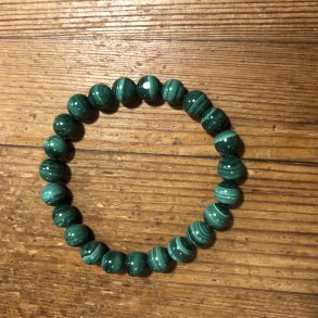 Malakit A armbnd 8mm, kugle