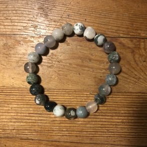 Tragat armbnd 8mm, kugle