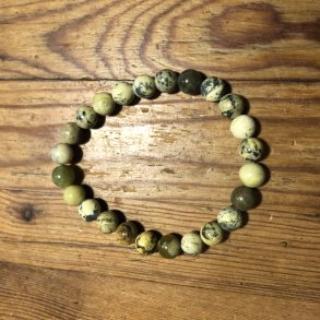 Serpentin (chita) armbnd 8mm, kugle