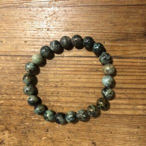 Afrikansk turkis armbnd 8mm, kugle