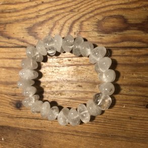 Bjergkrystal armbnd, store nuggets