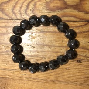 Hmatit armbnd 12mm kugle facetteret