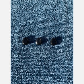 Dr�beformet shungit vedh�ng p� ca. 20mm