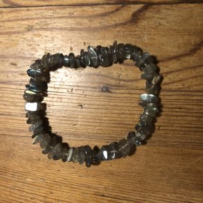 Labradorit armbnd, sm polerede split