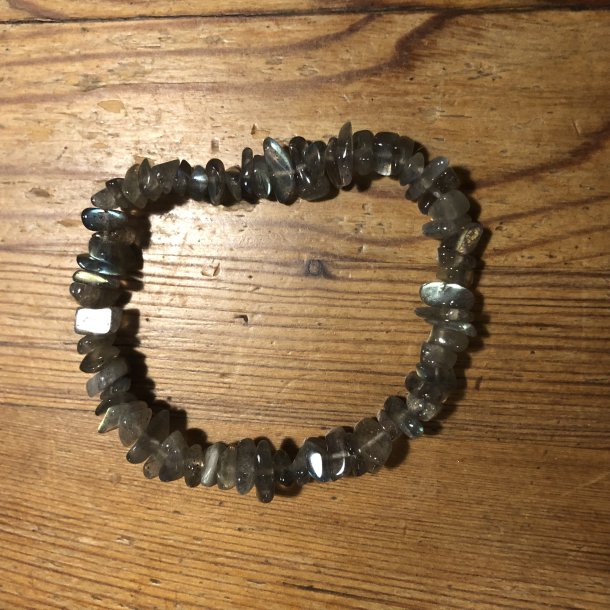Labradorit armbnd, sm polerede split