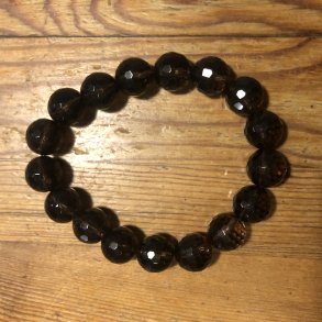 Rgkvarts A armbnd 12mm kugle facetteret