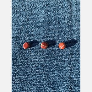 Jaspis r�d, tromlepoleret 15-25mm