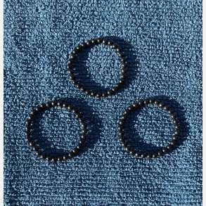 Shungit armb�nd 6mm�, kugle 